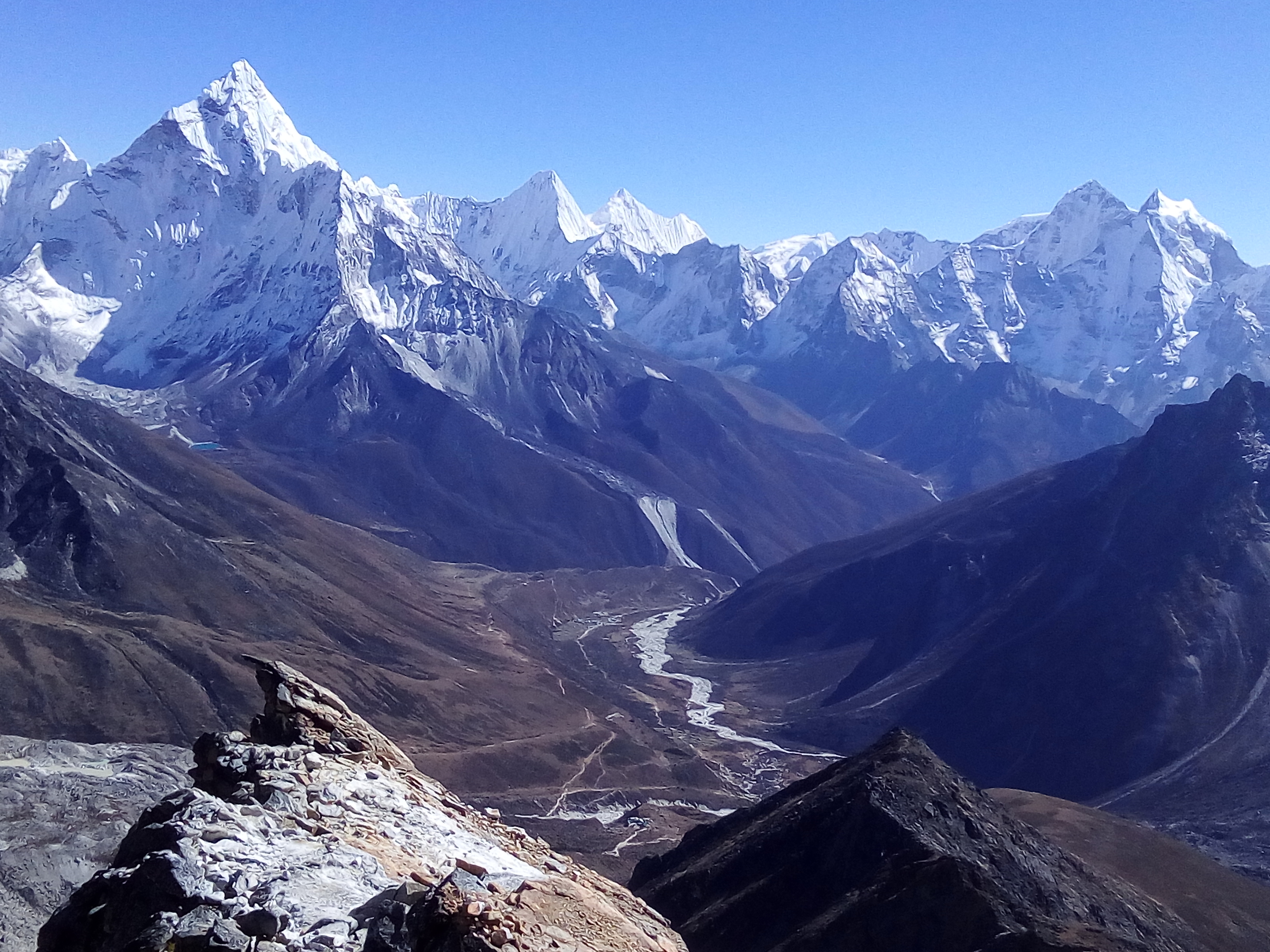 khumbu Valley from Chola Pass