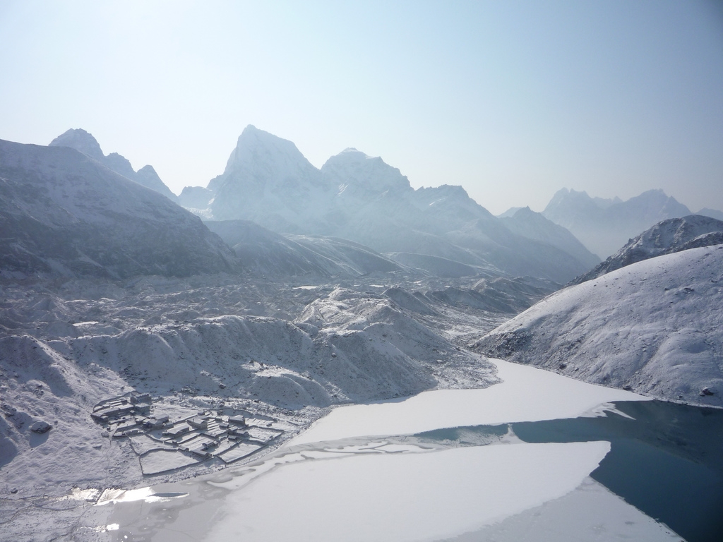 Gokyo Winter Attracts Hocky Game