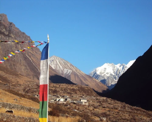 Ganjala Pass Trek Prayer Flag