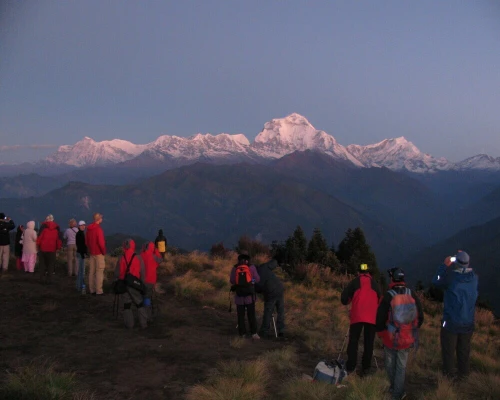 Ghorepani Poon Hill Trek Sunset