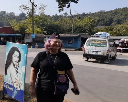 Lorraine With Nepali Cap