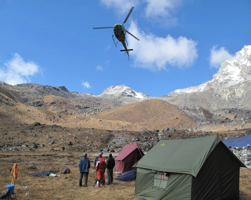 Mera Peak Climbing Helicopter