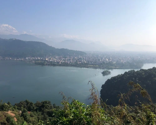 Phewa Lake From Peace Pagoda